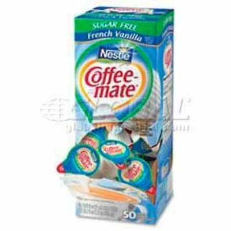 NESTLE ¬Æ Coffee-Mate Non-Dairy Liquid Creamer Single, Sugar Free Fr Vanilla, 0.375 oz., 50/Box NES91757